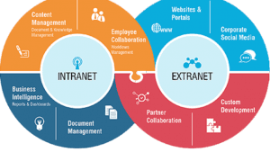 difference between internet intranet and extranet